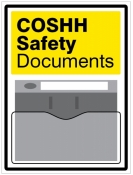 COSHH Safety Document Holder on 10mm Foam PVC 450x600mm
