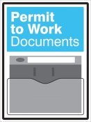 Permits Document Holder on 10mm Foam PVC 450x600mm