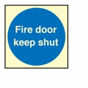Fire Door Keep Shut Sign Photoluminescent