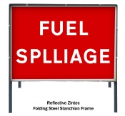 Fuel Spillage Road Sign