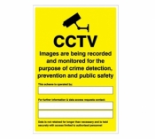 GDPR Compliant CCTV images being recorded Sign