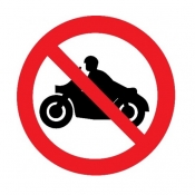 No Motorcycles Sign