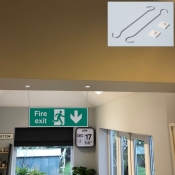 Hanging Fire Exit Down Sign