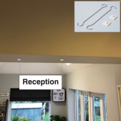 Hanging Reception Sign
