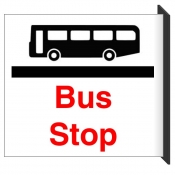 Wall Mounted  Bus Stop Sign