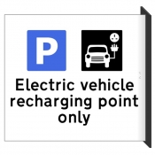 Wall Mounted Electric Vehicle Charging Point Sign