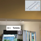 Hanging Toilet Signs