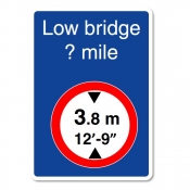 Low Bridge Reflective Sign