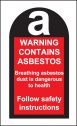 100 x Asbestos Labels