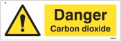 Danger carbon dioxide Sign