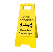 Social Distancing 2 metres apart Sign