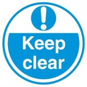 Keep Clear floor sign 450mm