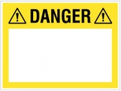 Danger with dry-wipe message box