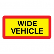 Wide vehicle panel reflective aluminium Vehicle sign