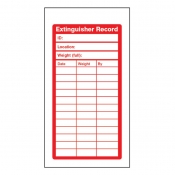 Fire Extinguisher Inspection Record Tags (pack of 10)
