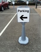 Water-based Parking Spaces Sign