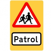 School Patrol High Visibility Sign (545)