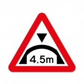 Low Bridge Height Restriction sign