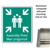 Welsh Assembly Point | Man ymgynnull Sign