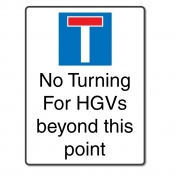 No HGV turning beyond this point