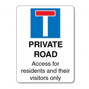 Private Road Residents and Visitors Only