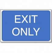 Exit Only Car Park Sign