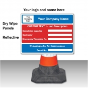 Permit to Work Information Cone Sign