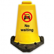 No Waiting Sign Cone