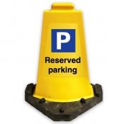 Reserved Parking Sign Cone