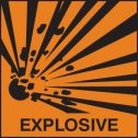 Hazard Label explosive