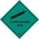 Hazard Label compressed gas 2