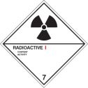 Hazard label Radioactive I diamond