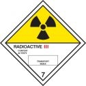 Hazard label Radioactive III diamond