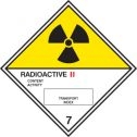 Hazard label Radioactive II diamond