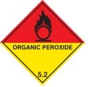 Hazard label Organic peroxide diamond