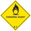 Hazard label Oxidising agent diamond
