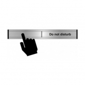 Aluminium Do not disturb door slider