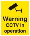 Warning CCTV In Operation Sign