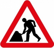 Men at Work Road Sign (7001)