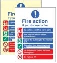 Fire action auto dial with lift Sign (1428)
