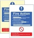 General fire action with lift Sign (1432)