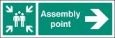 Assembly Point Right Sign