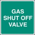 Gas shut off valve Sign (4430)