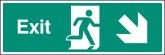 Exit Down & Right Sign