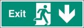 Exit Down Sign
