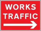 Works traffic right Sign (6426)