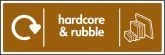 Hardcore & Rubble Recycling Sign
