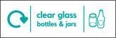 Clear Glass Bottles & Jars Signs