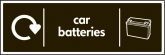 Car Batteries Recycling Signs