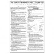 Electricity At Work Regulations 1989 Poster